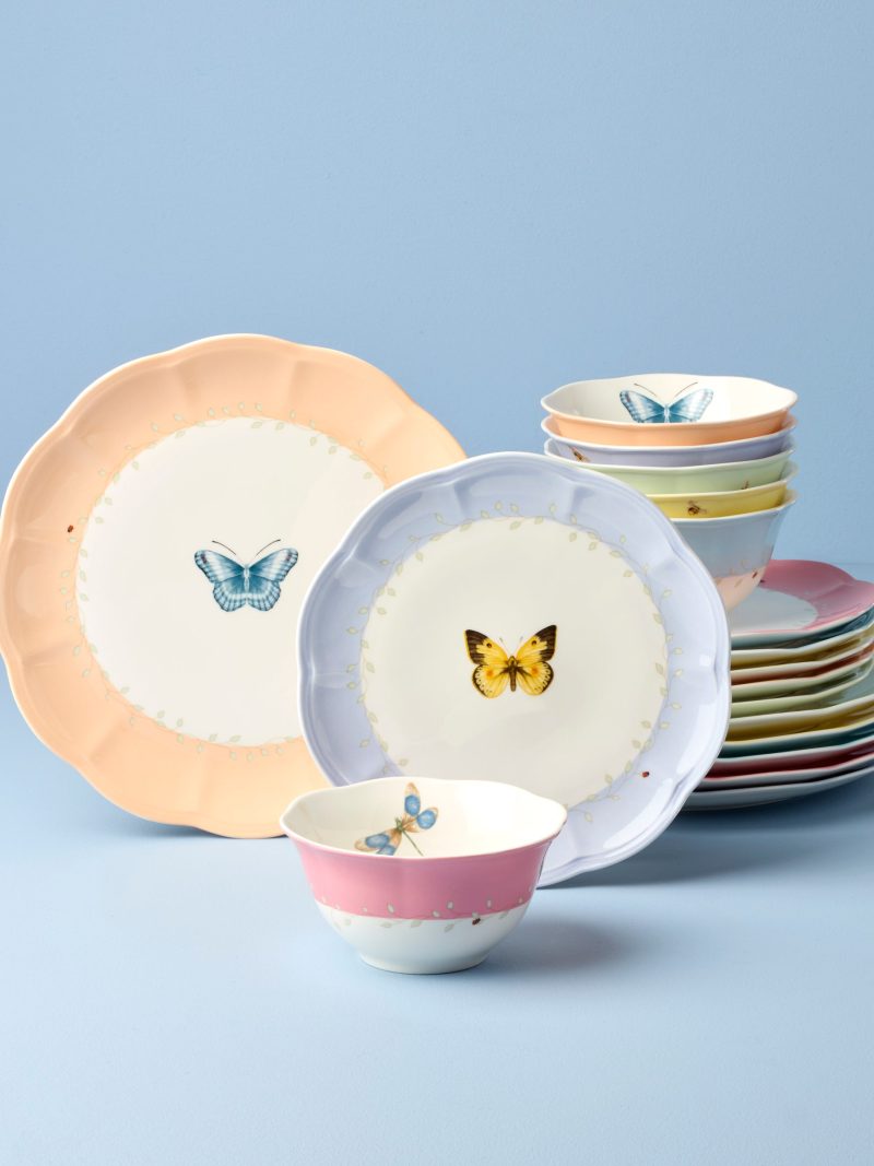 Butterfly Meadow Colors 18-Piece Dinnerware Set