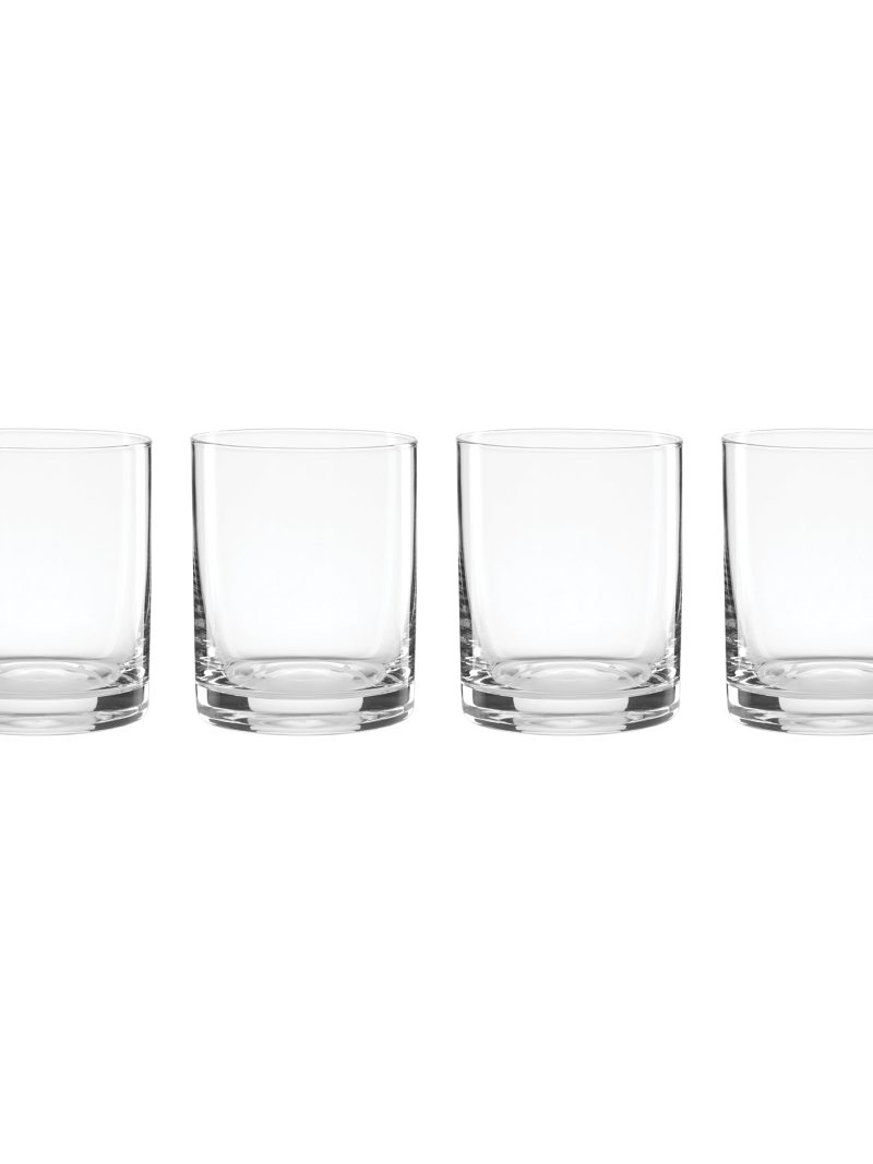 5 O'Clock Double Old Fashion Glasses - Set Of 4